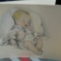 VINTAGE9 BIRTH ANNOUNCEMENT * here I am---just brand new * 4" X 3"INCHES H