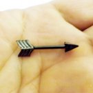 14g Bar size 14mm / Arrow 316L Surgical Stainless Steel / Nipple Ring