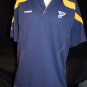 ST. LOUIS BLUES REEBOK Play-Dry Blue Note NAVY POLO/GOLF SHIRT MEN'S LG