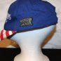 American Biker LIVE TO RIDE Eagle Red White Blue Flag Stars Stapback Cap Hat NEW