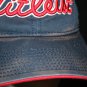 Titleist FJ PRO V1 Distressed Strapback adj Golf Cap Hat Navy Blue Red embroider
