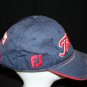 Titleist FJ PRO V1 Distressed Strapback adj Golf Cap Hat Navy Blue Red embroider