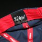 Titleist FJ PRO V1 Distressed Strapback adj Golf Cap Hat Navy Blue Red embroider