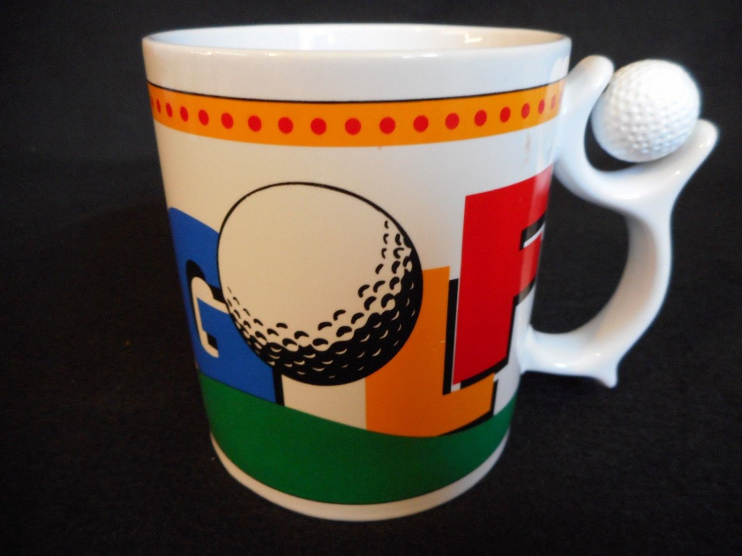 Coffee/Tea/Shaving Spinning golf ball MUG