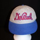 NCAA DePaul University Blue Demons 6 Panel Gray Wool Snapback Cap Hat USA Made