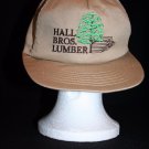 Stanley Bostitch Hall Bros Lumber Snapback Tan USA Trucker Construction cap hat