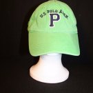 U.S. Polo Assn. Strapback P Logo embroidered 1890 Green Cap Hat Letterman-Style