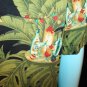 TOMMY BAHAMA SILK BLACK & GREEN CABANA WORKSHOP Shirt Christmas Lights Rum LG