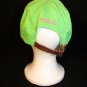 POLO by RALPH LAUREN Lime Green Cap Hat Hot Pink Pony Leather Buckle-style Strap