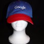 Google Mesh Blue & Red Baseball Cap Hat Adult Size Adjustable Strap