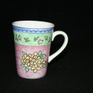 Sango Watercolors Blueberry Sky Coffee Mug Mugs Blue Pink Mint Green Flowers