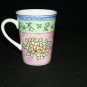 Sango Watercolors Blueberry Sky Coffee Mug Mugs Blue Pink Mint Green Flowers