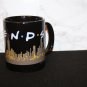 1996 Warner Bros Friends TV Show Coffee Tea Mug Black City Skyline New York 8 oz