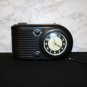 WESTCLOX BIG BEN AM/FM Black ALARM CLOCK RADIO Retro Art Deco MADE IN USA-WORKS