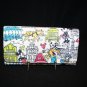 WDW Disney Parks Mickey Minnie Goofy Donald Comic Strip Wallet Colorful Clutch