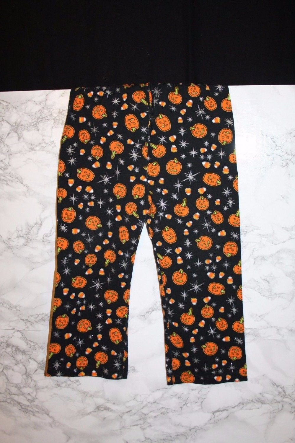 Happy Halloween Candy Corn Jack-o-Lantern Costume Black Pants Boy Girl Child 4T