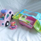 Fisher Price Little People Camping Adventure with Open & Close pink SUV