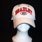 Bradley University BU White Embroidered Logo ML Caps stretchy Tek-Flex cap hat