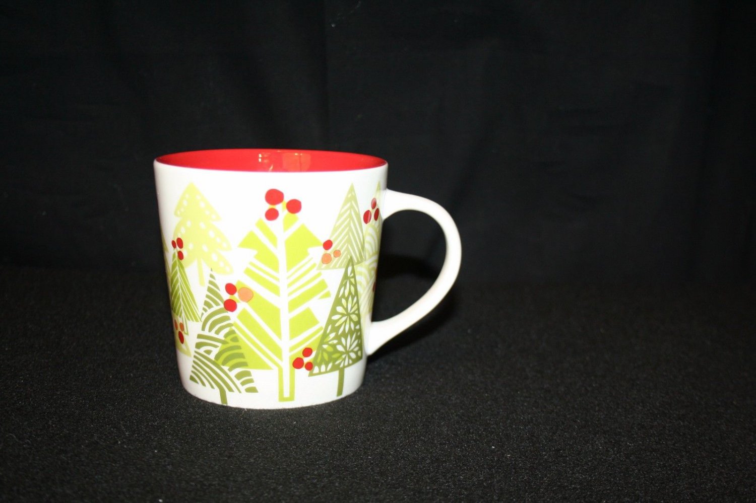 Starbucks 2010 Christmas Trees Holiday Coffee Tea Cup Mug 16 Oz