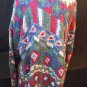 Northern Isles Multi-Colors Chunky Cable HAND KNITTED WINTER SWEATER WOMEN XXL