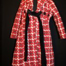 DISORDERLY KIDS~GIRLS BLACK WHITE RED PLAID HERRINGBONE HOLIDAY JACKET COAT BELT