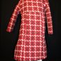 DISORDERLY KIDS~GIRLS BLACK WHITE RED PLAID HERRINGBONE HOLIDAY JACKET COAT BELT