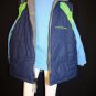 ZeroXposur Boys Navy/Gray/Green Reversible Puffer Ski Coat Jacket Vest Small 4