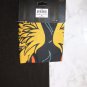 American Biker LIVE FREE Black w/orange Flames & Eagle Bandanna 22" x 22" NEW