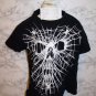 MMA Elite Black Youth Skeleton Halloween Costume T-shirt Boy Girl Child sz 10-12
