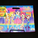 Lisa Frank Artist Pad:8 pk Crayola Crayons Stickers 2007 out-of-print Color Book