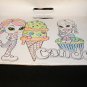 Lisa Frank Artist Pad:8 pk Crayola Crayons Stickers 2007 out-of-print Color Book