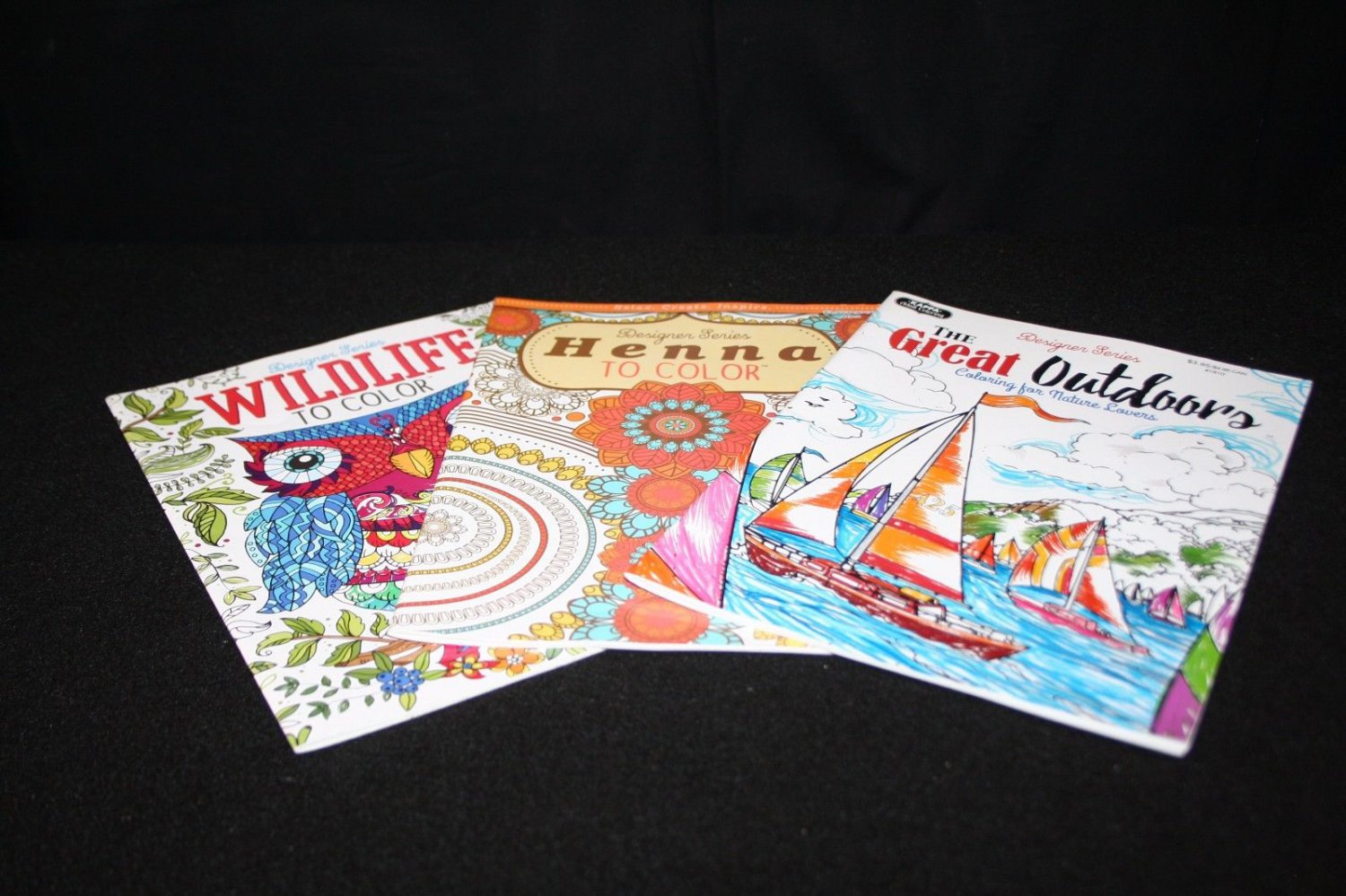 STOCKING STUFFER Designer Series Designs Adult Grown-Up Color Book set of 3