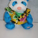 VTG RARE FisherPrice Puffalump Panda Bear Blue Wild Thing w/Hawaiian Shirt 1987