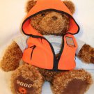 Gund 2000-2001 May Dept Store Wish Bear Cheer 25" orange vest Stuffed Plush