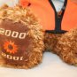 Gund 2000-2001 May Dept Store Wish Bear Cheer 25" orange vest Stuffed Plush