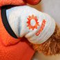 Gund 2000-2001 May Dept Store Wish Bear Cheer 25" orange vest Stuffed Plush