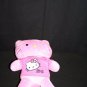 Build A Bear Hello Kitty Pink Leopard Wink wearing Hello Kitty pink shirt no Bow