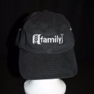 RARE Fox Family channel Black Baseball Cap Hat Men/Women Adjustable strap