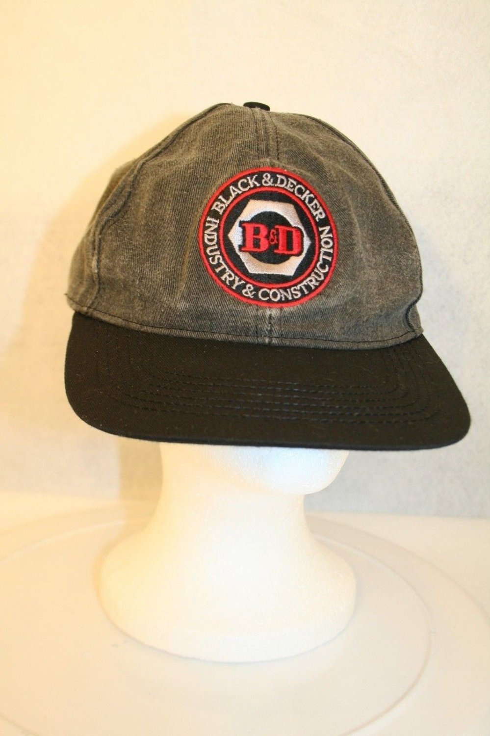 Black & Decker Industry & Construction Black Snapback Cap Trucker Dad Hat