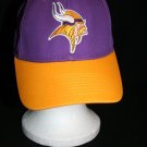 NFL MN Vikings Football Adjustable Cap Hat Embroidered Logo PURPLE/GOLD SKOL!