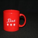 VTG Waechtersbach German Father/Birthday Dad Red White Coffee Shaving Mug Cup