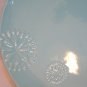 Double Nice Co Aqua Turquoise Blue Raised Flower Dinner 11" Plate Replacement
