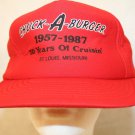 CHUCK-A-BURGER 1957-1987 30 yrs of Cruisin St Louis MO red trucker snapback cap