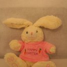 American Greetings Happy Easter Bunny Rabbit 10" Plush Stuffed Animal Pink Shirt