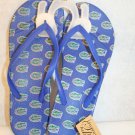 Univ FL Gators Logo Blue Orange Green WOMEN'S US 9/40 FLIP FLOPS Sandals Shoes
