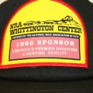 NRA Whittington Ctr 1995 Sponsor Black Vtg Trucker Dad Snapback Mesh Cap Hat