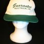Guarantee Electrical Co White/Green Snapback Work Trucker Dad Cap Hat