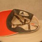 Adidas White Orange embroidered stitching logo Adjustable Dad Trucker Cap Hat