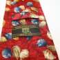 Kieselstein-Cord Seashell 100% silk necktie Red Blue Gray Tan Made in Italy