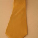 Via Europa Fine Neckwear Solid Yellow Gold 4" wide 59" long Silk Men's neck tie